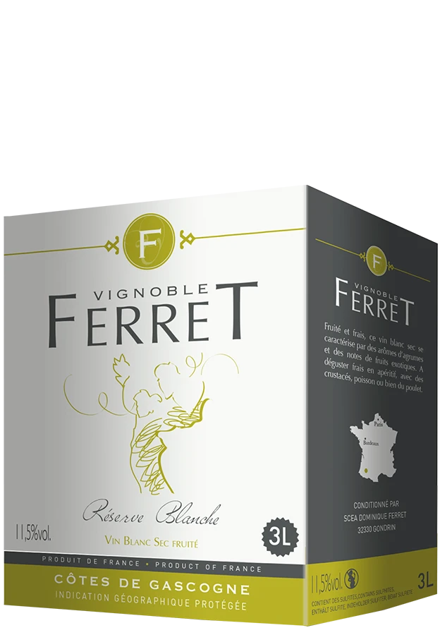 Réserve Blanche Côtes De Gascogne Bag-in-Box - 3,0 L 3 Réserve Blanche Côtes De Gascogne Bag-in-Box - 3,0 L